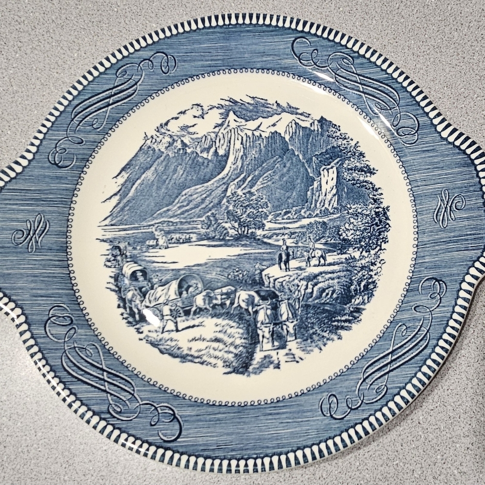 Vintage Currier and Ives Rocky Mountain Platter